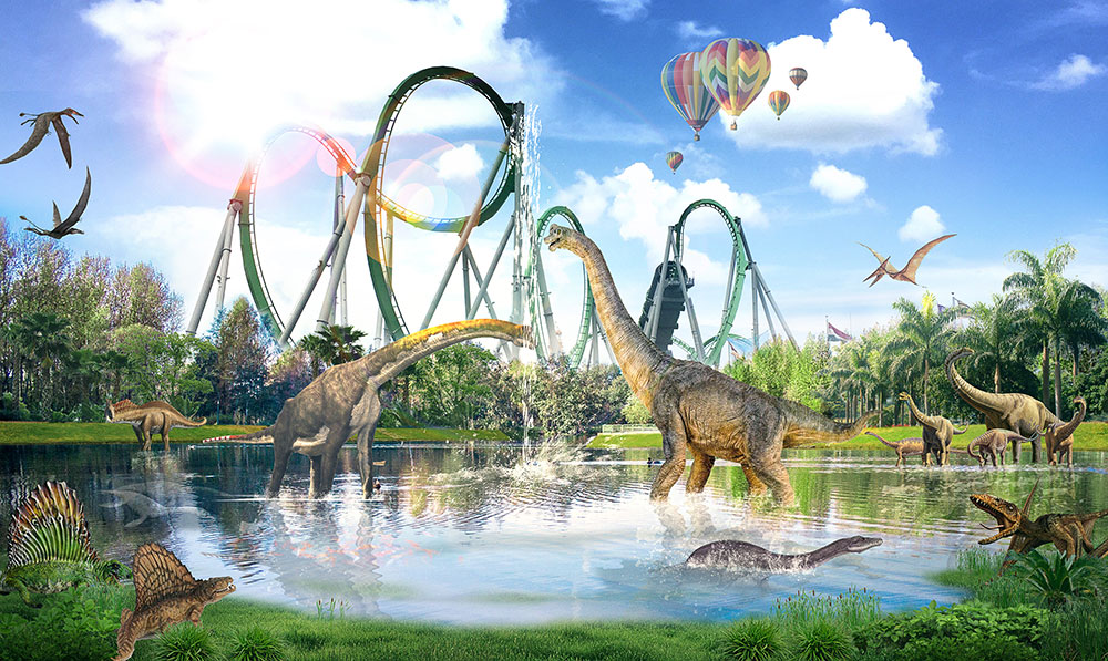 恐龙游乐园喷水恐龙设计方案