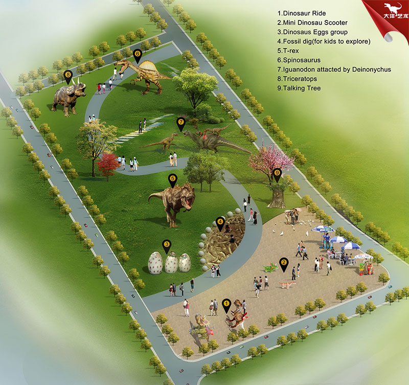 保加利亚恐龙公园设计方案