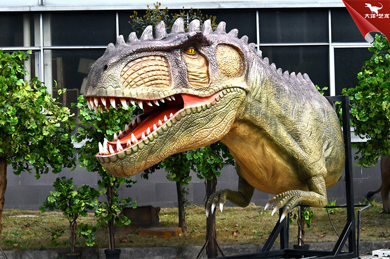 仿真恐龙龙头，大型恐龙模型