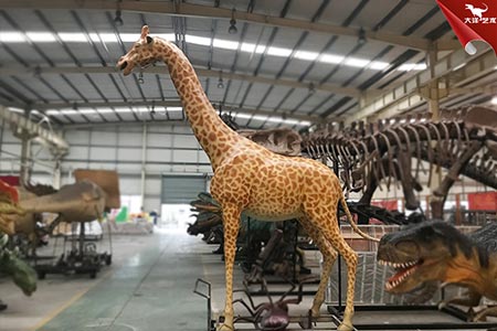 长颈鹿模型，仿真长颈鹿，动物模型展览